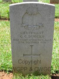 Dar Es Salaam War Cemetery - Duncan, G G